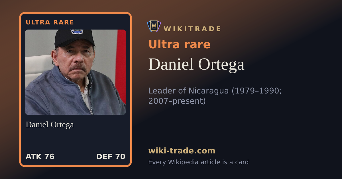 Daniel Ortega — Ultra rare card