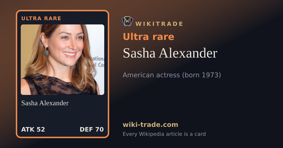 Sasha Alexander — Ultra rare card