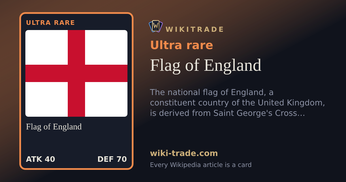 Flag of England — Ultra rare card