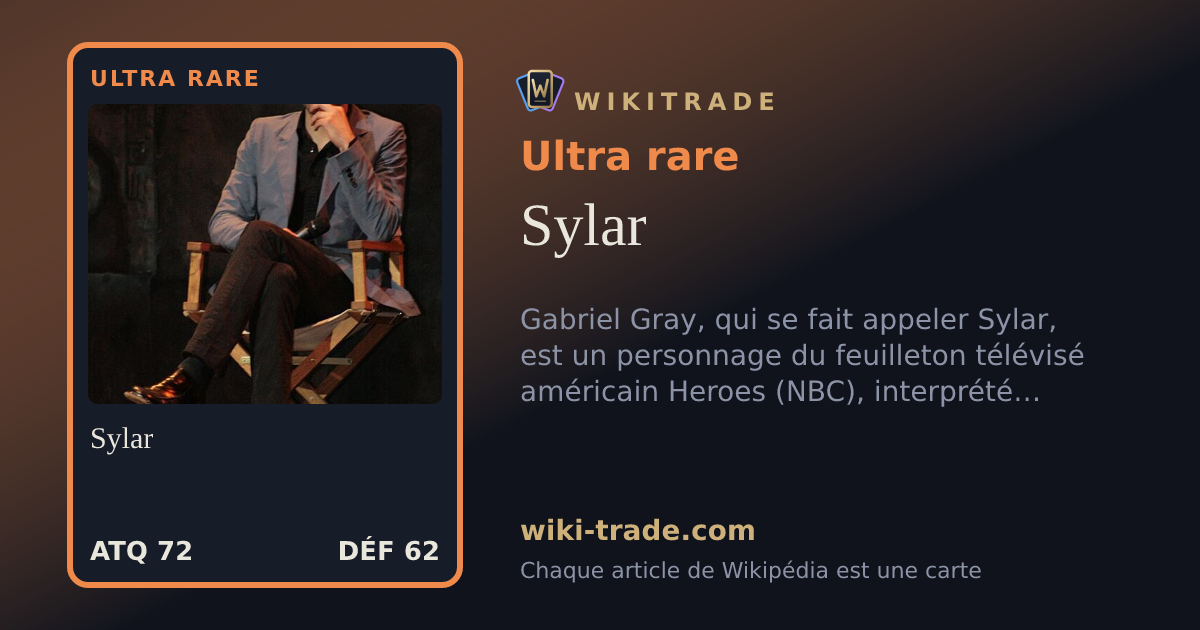 Sylar — carte Ultra rare