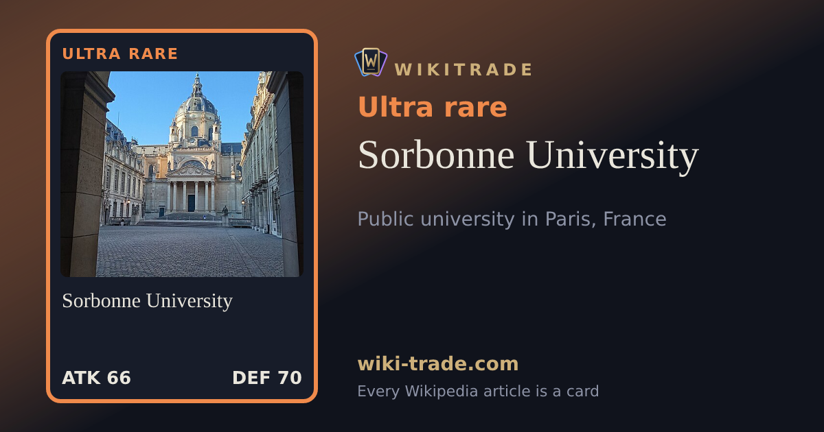 Sorbonne University — Ultra rare card