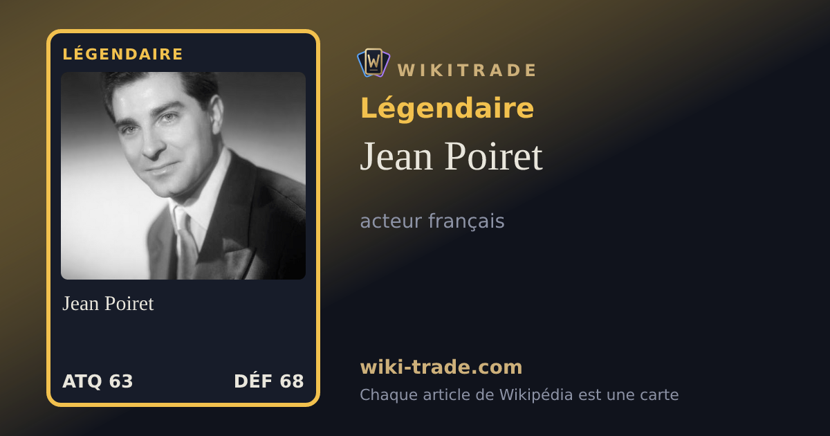 Jean Poiret — carte Légendaire