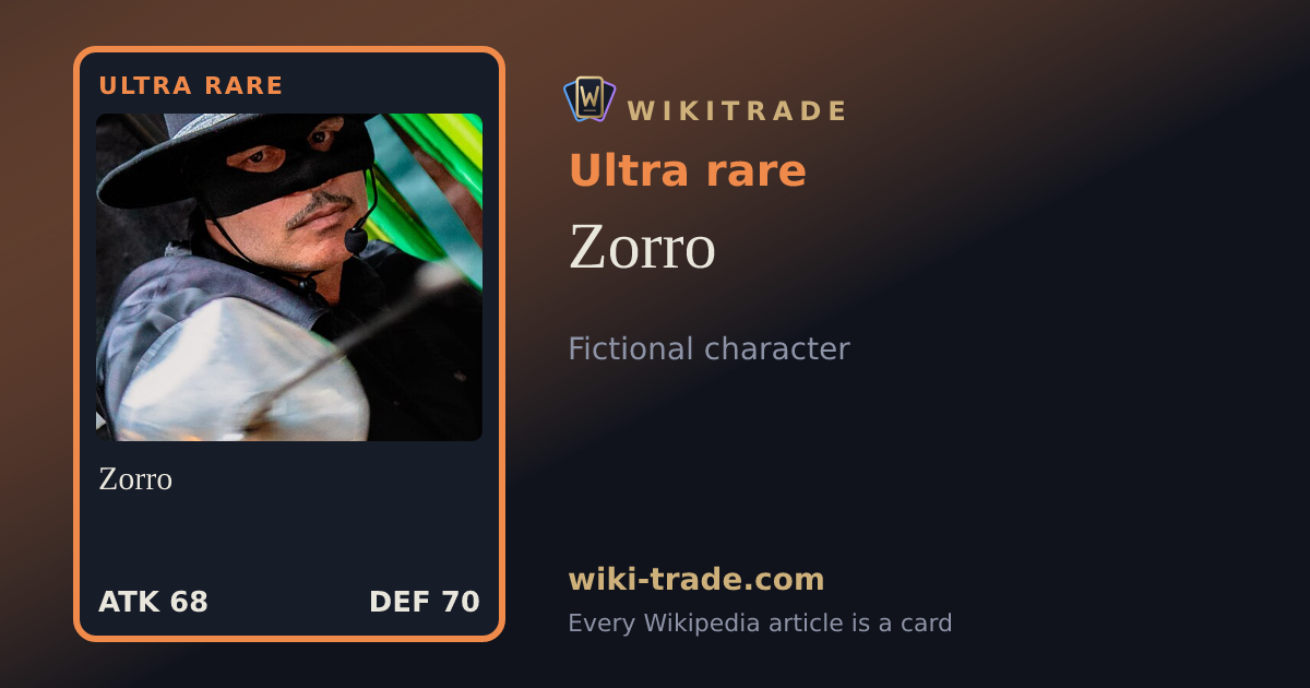 Zorro — Ultra rare card