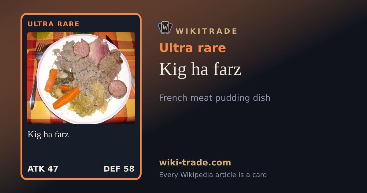 Kig ha farz — Ultra rare card