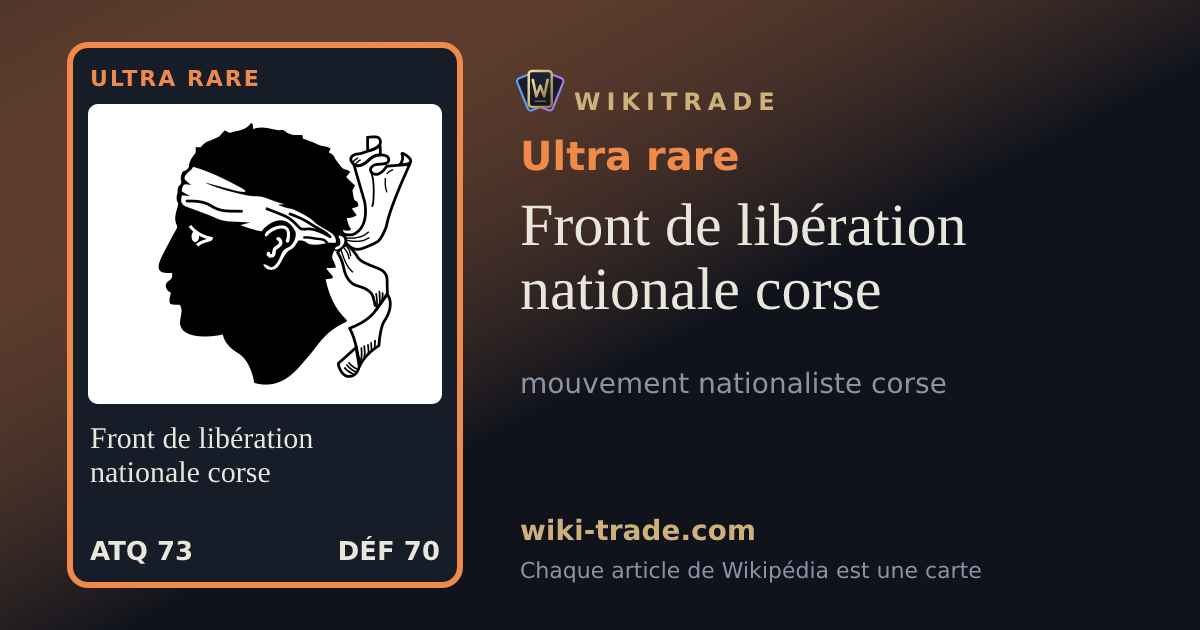 Front de libération nationale corse — carte Ultra rare