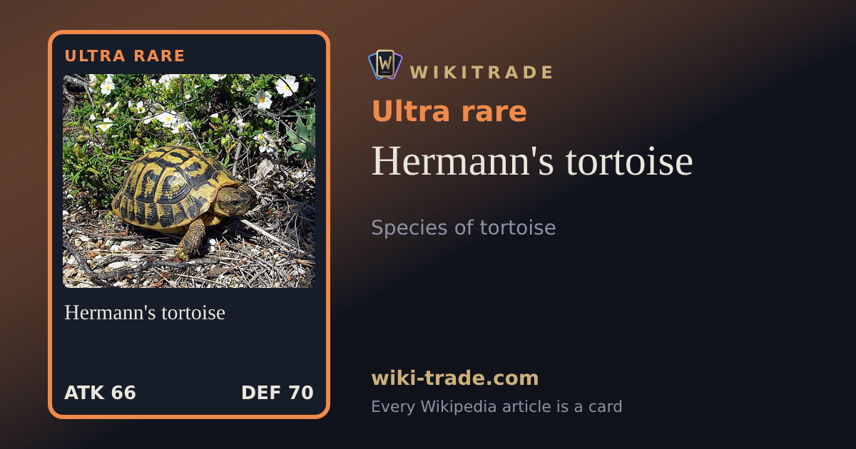 Hermann's tortoise — Ultra rare card