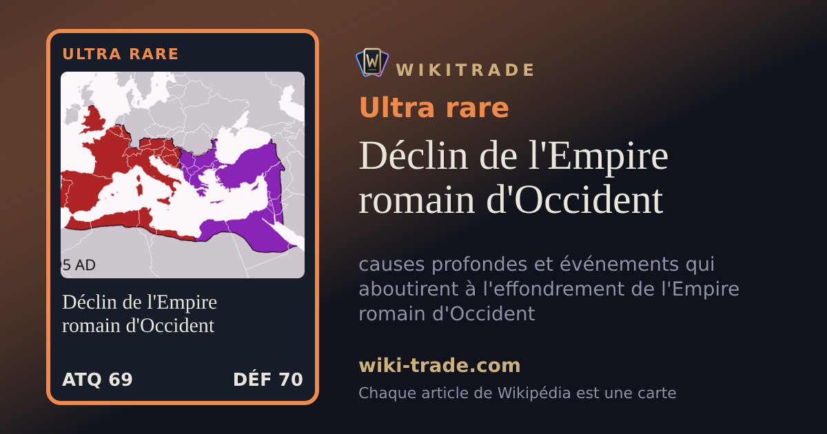 Déclin de l'Empire romain d'Occident — carte Ultra rare