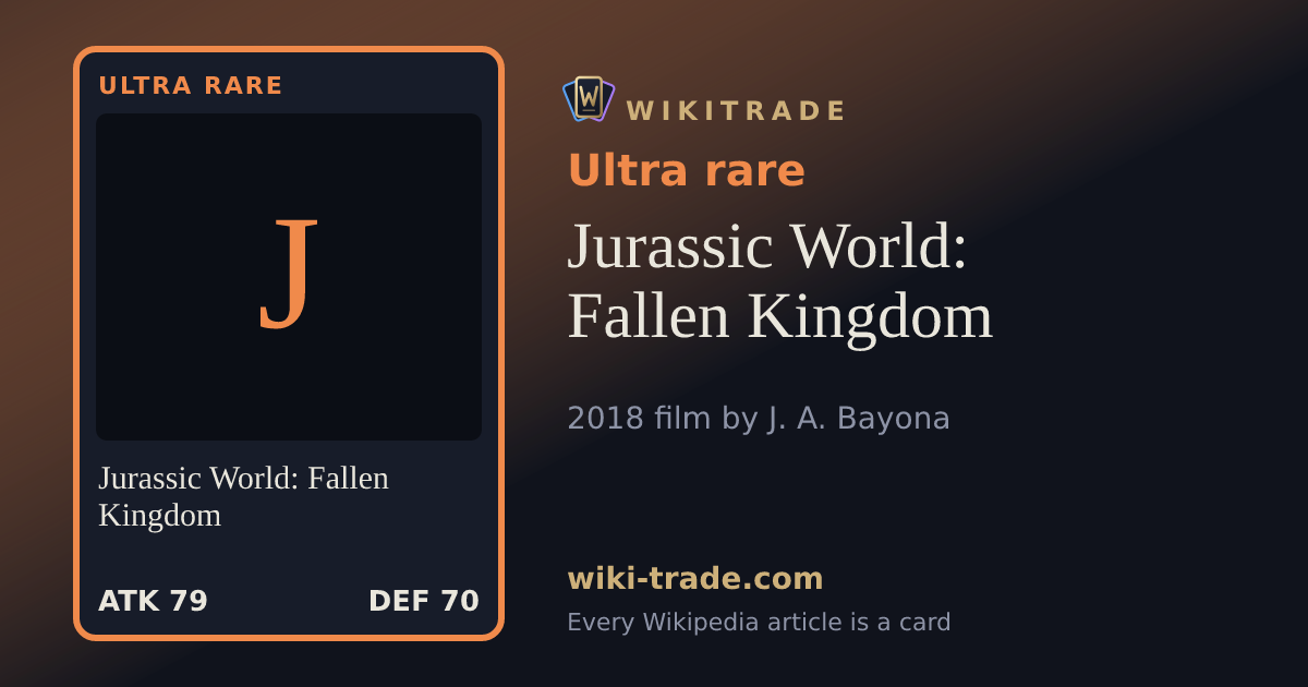 Jurassic World: Fallen Kingdom — Ultra rare card