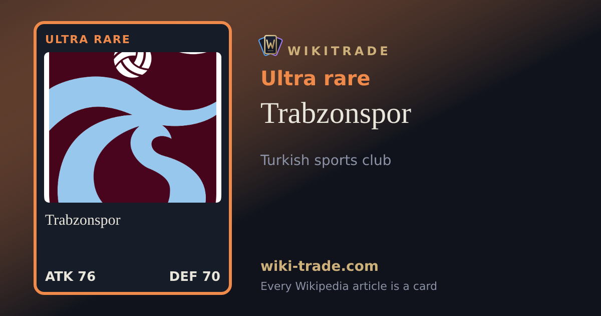 Trabzonspor — Ultra rare card