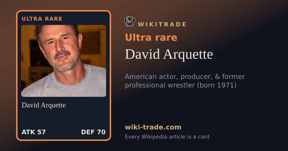 David Arquette — Ultra rare card