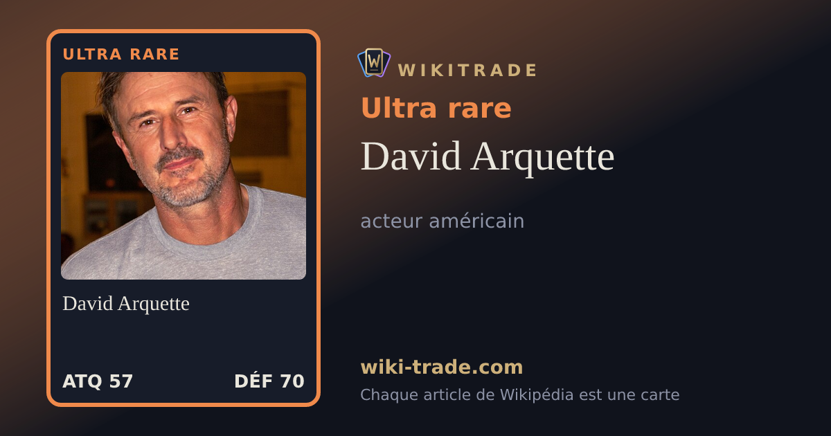 David Arquette — carte Ultra rare