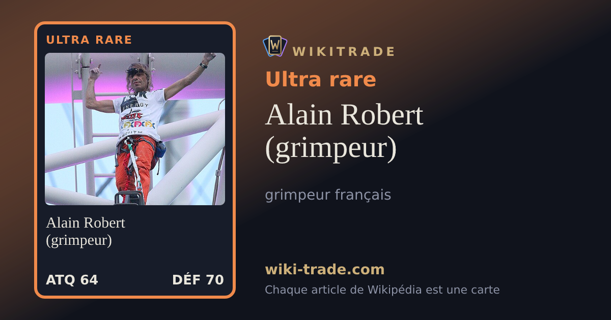 Alain Robert (grimpeur) — carte Ultra rare