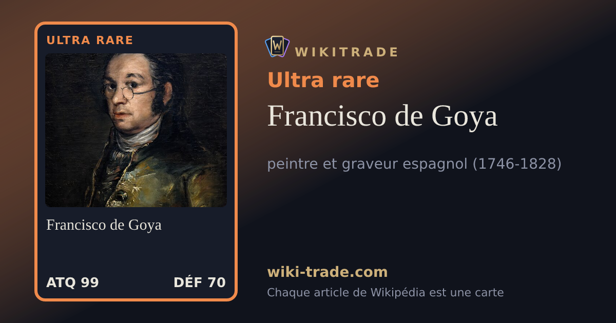Francisco de Goya — carte Ultra rare