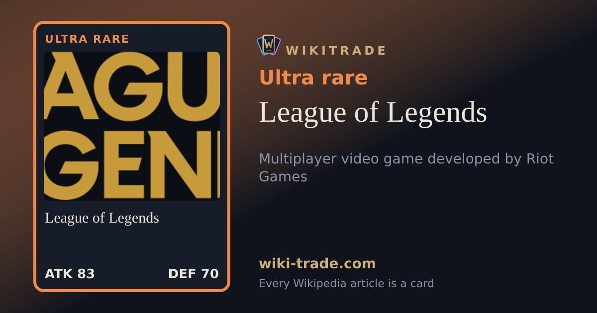 League of Legends — Ultra rare card
