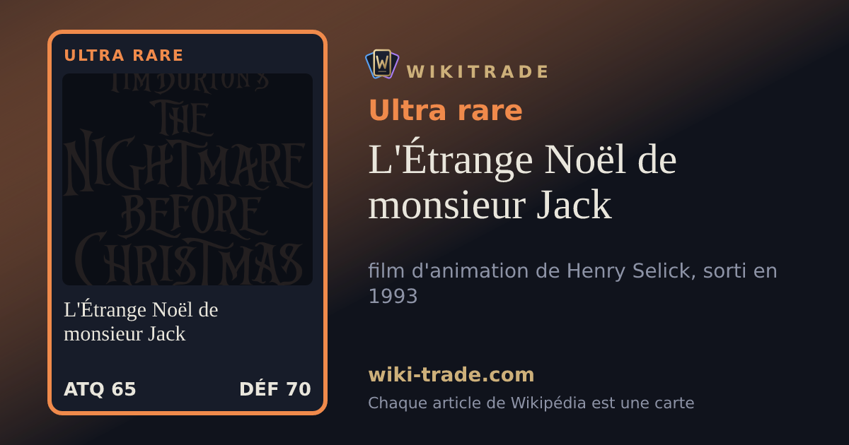 L'Étrange Noël de monsieur Jack — carte Ultra rare