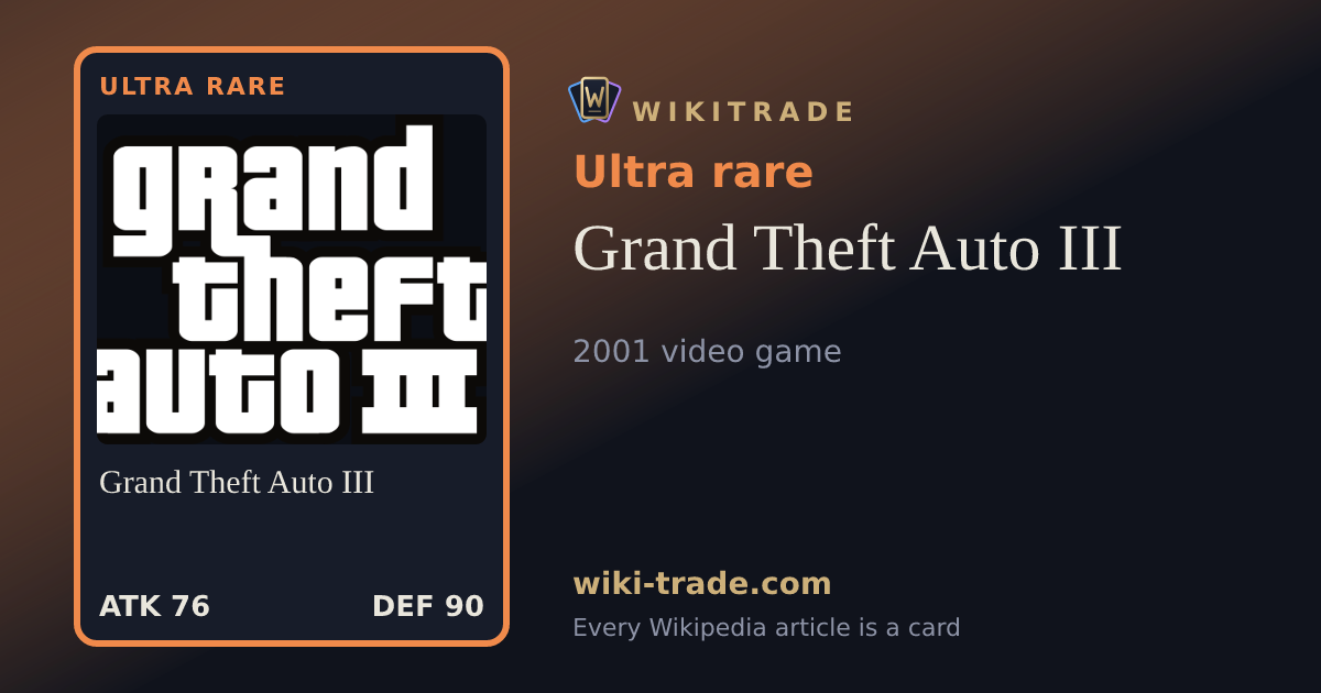 Grand Theft Auto III — Ultra rare card