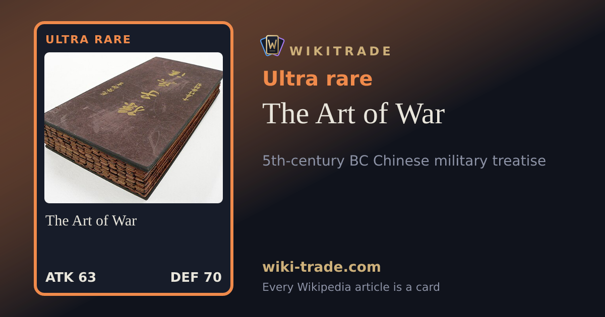 The Art of War — Ultra rare card
