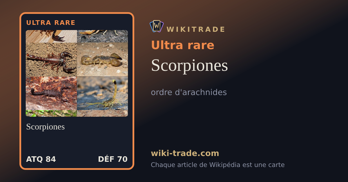 Scorpiones — carte Ultra rare