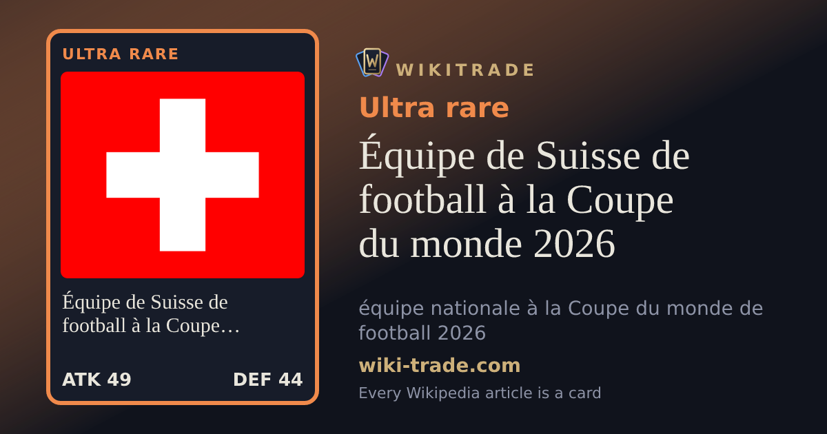 Équipe de Suisse de football à la Coupe du monde 2026 — Ultra rare card