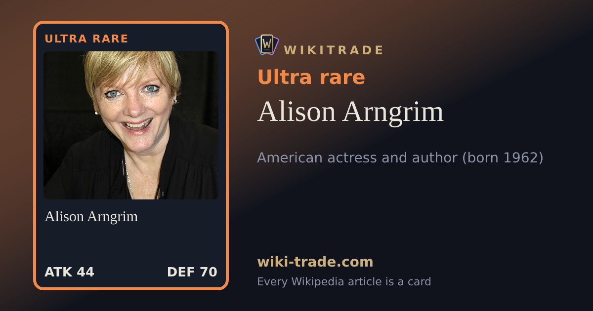 Alison Arngrim — Ultra rare card