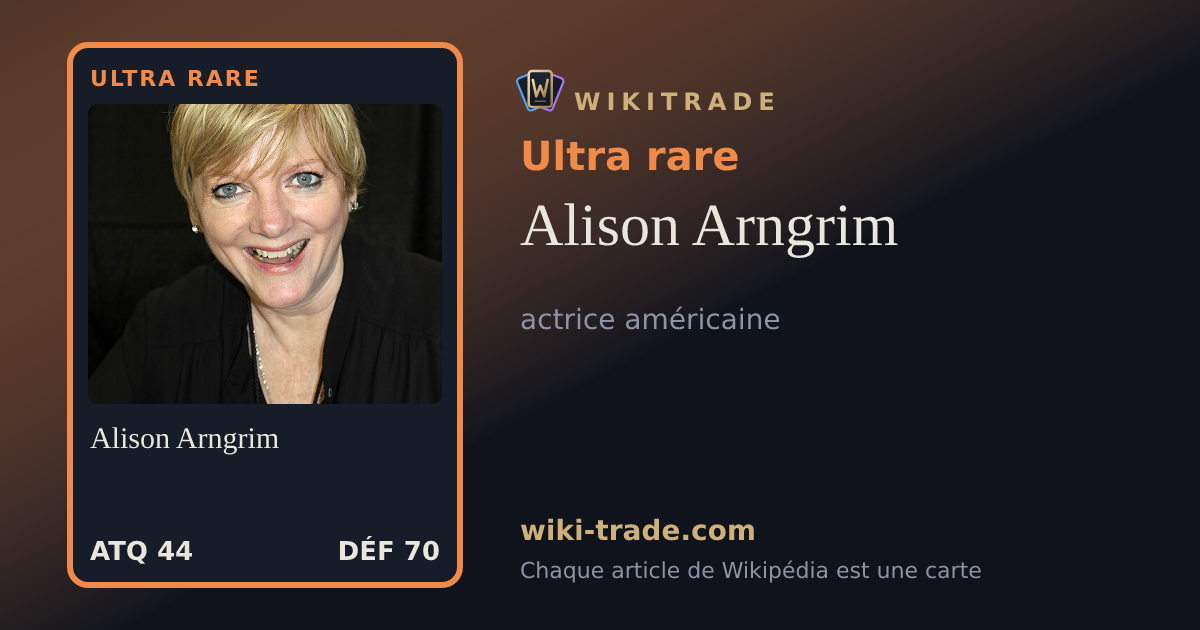 Alison Arngrim — carte Ultra rare