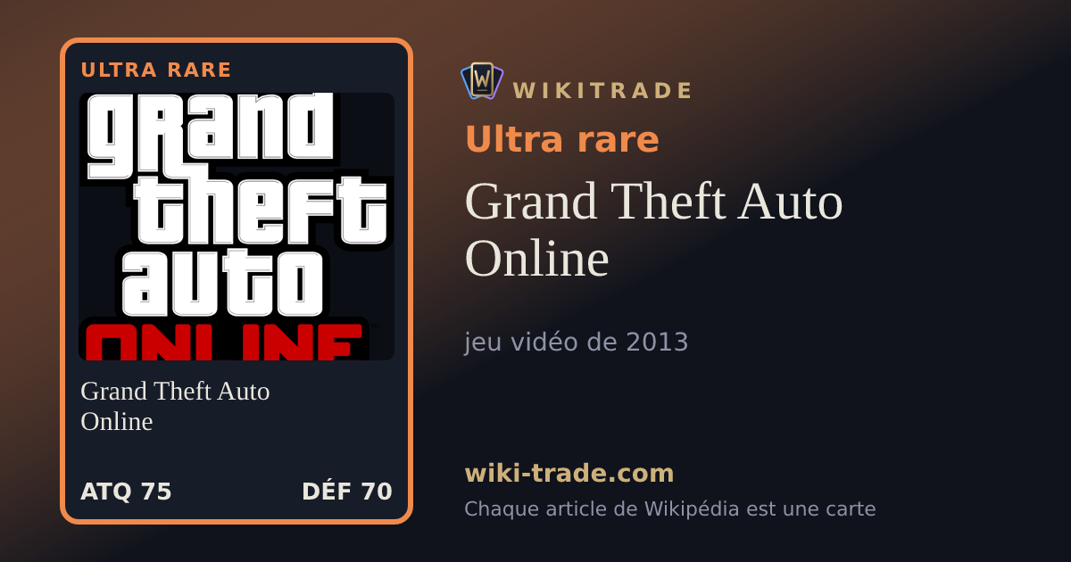 Grand Theft Auto Online — carte Ultra rare
