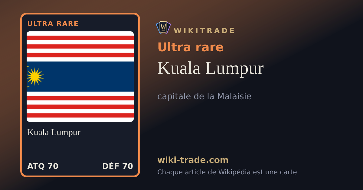 Kuala Lumpur — carte Ultra rare