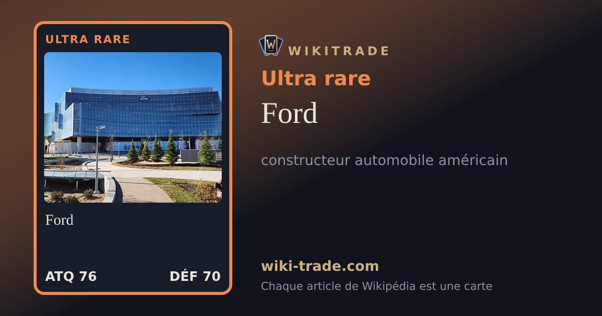 Ford — carte Ultra rare