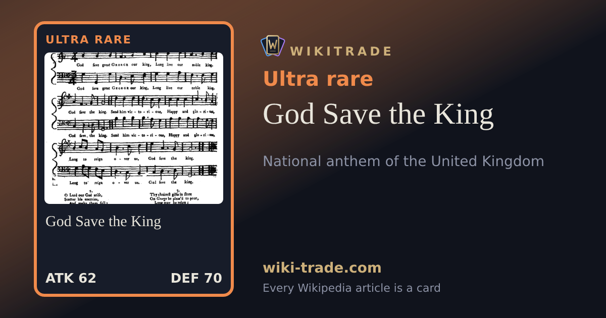God Save the King — Ultra rare card