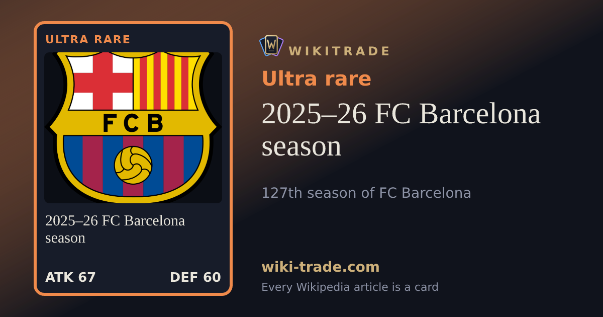 2025–26 FC Barcelona season — Ultra rare card