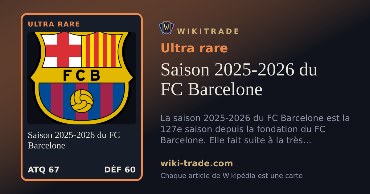 Saison 2025-2026 du FC Barcelone — carte Ultra rare