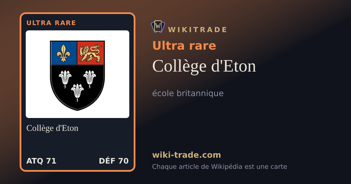 Collège d'Eton — carte Ultra rare