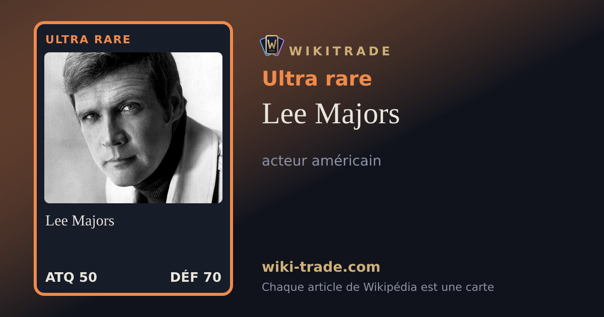 Lee Majors — carte Ultra rare