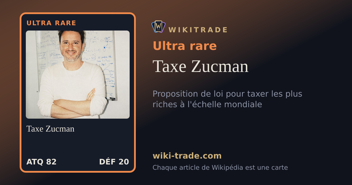 Taxe Zucman — carte Ultra rare