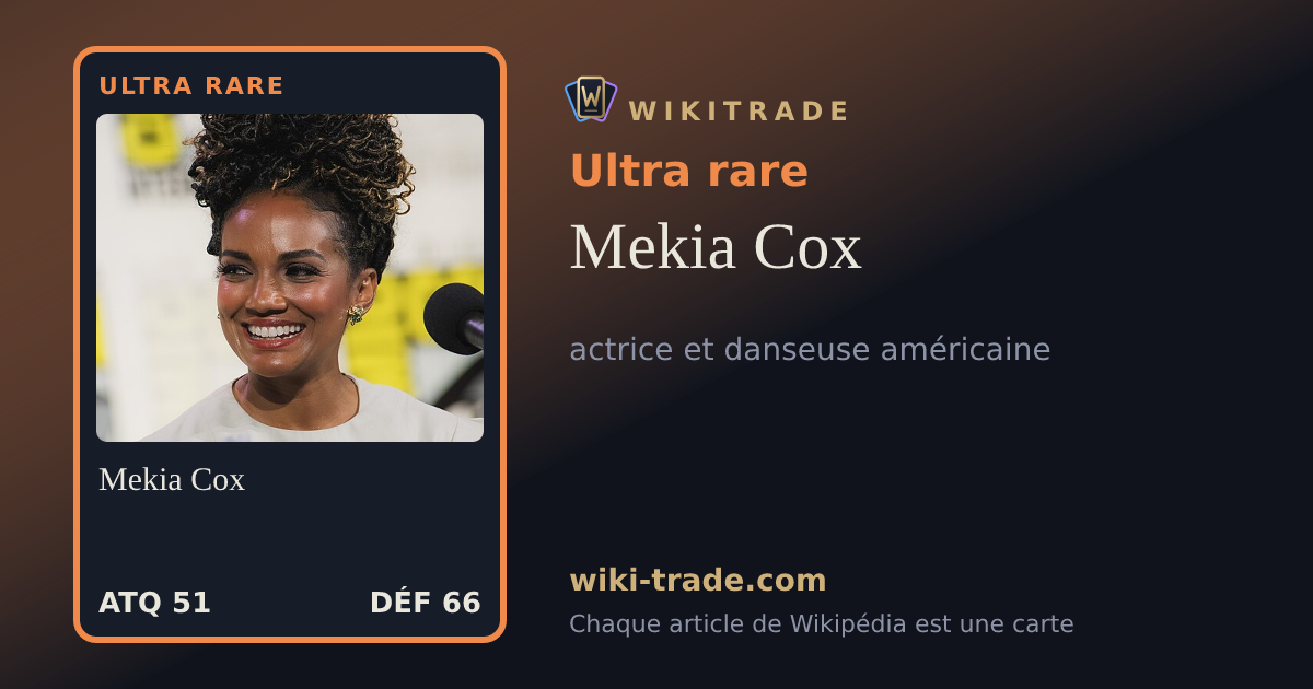 Mekia Cox — carte Ultra rare