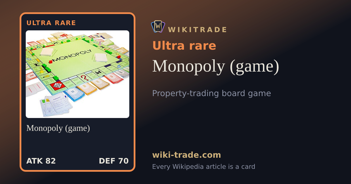 Monopoly (game) — Ultra rare card