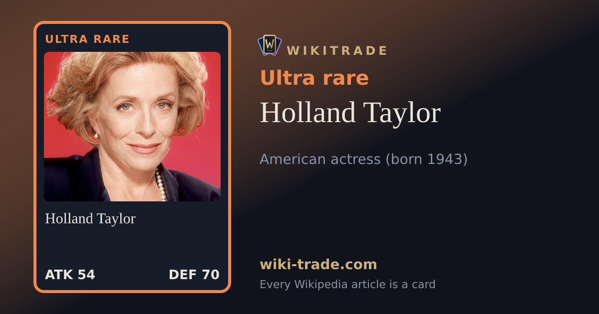 Holland Taylor — Ultra rare card