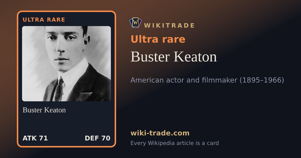 Buster Keaton — Ultra rare card