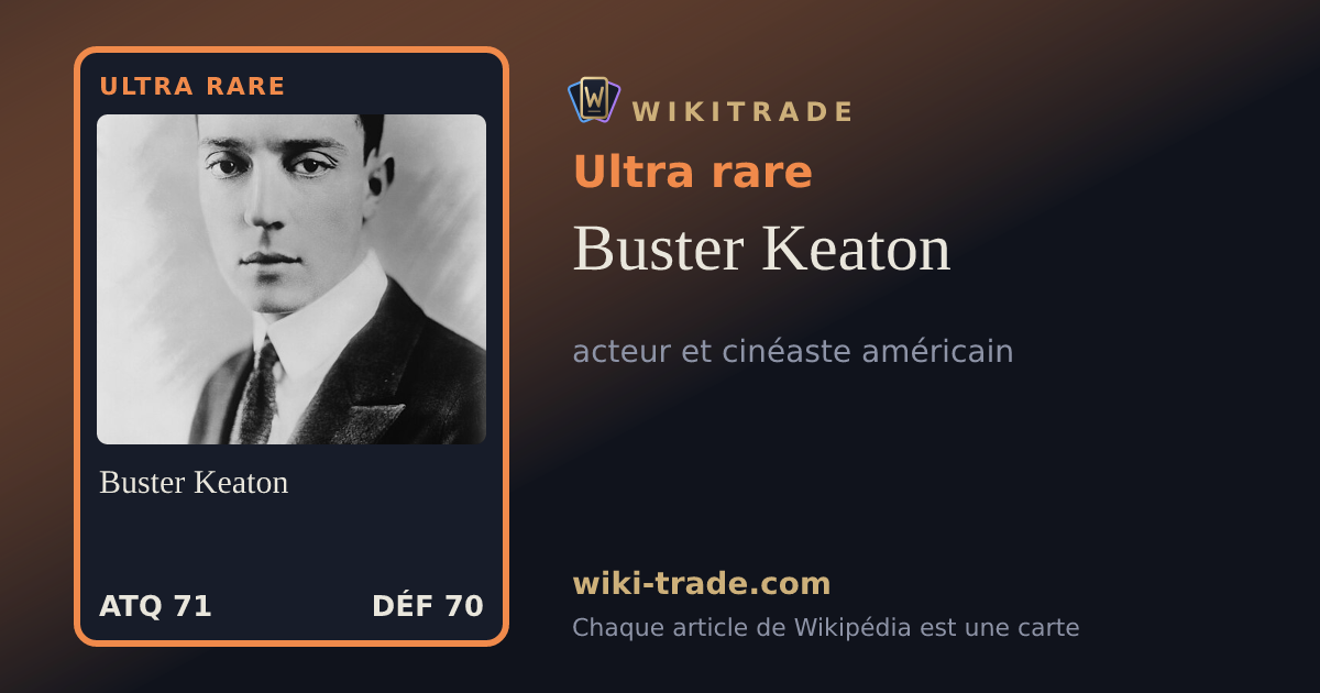 Buster Keaton — carte Ultra rare
