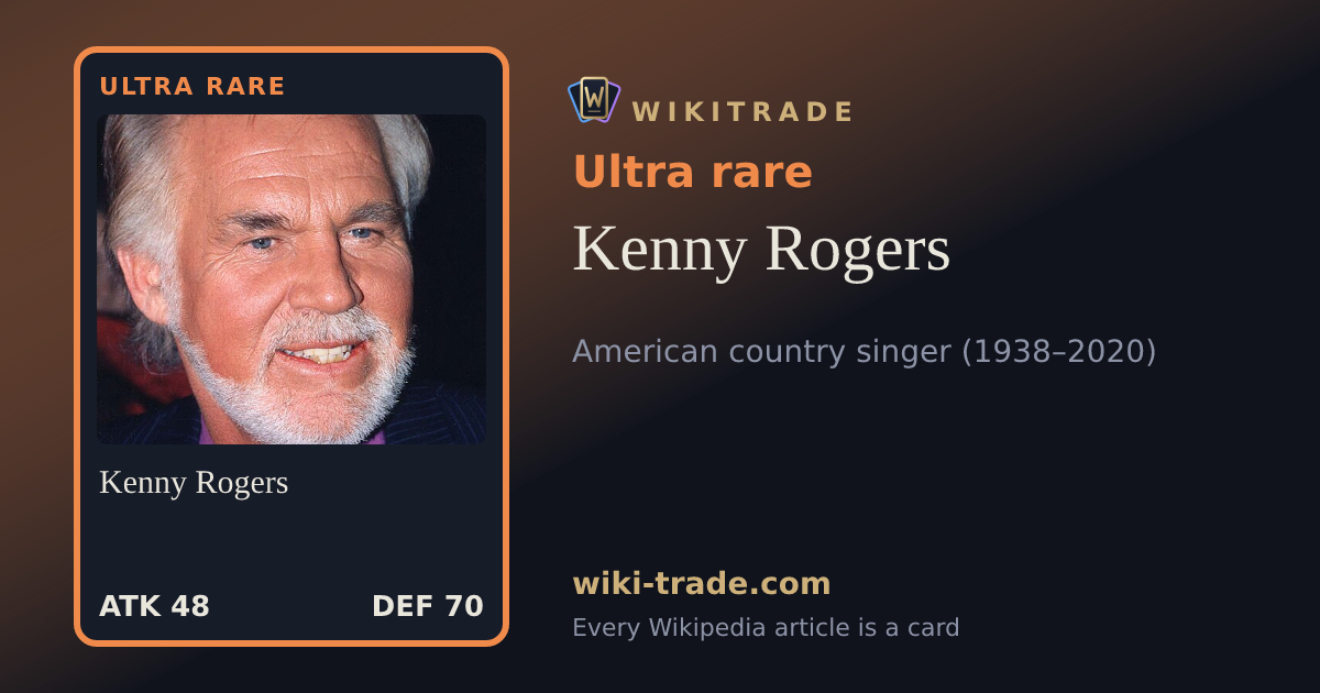 Kenny Rogers — Ultra rare card