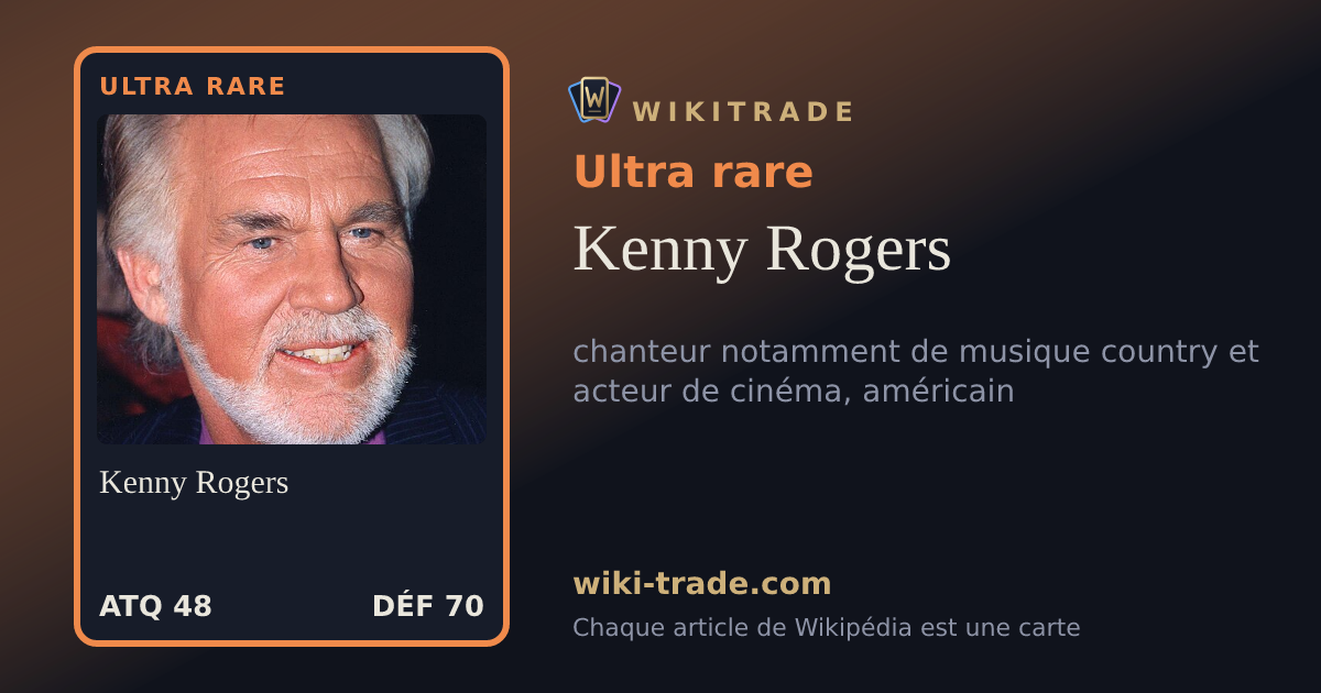 Kenny Rogers — carte Ultra rare