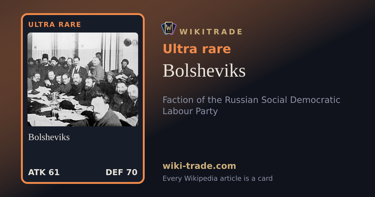 Bolsheviks — Ultra rare card
