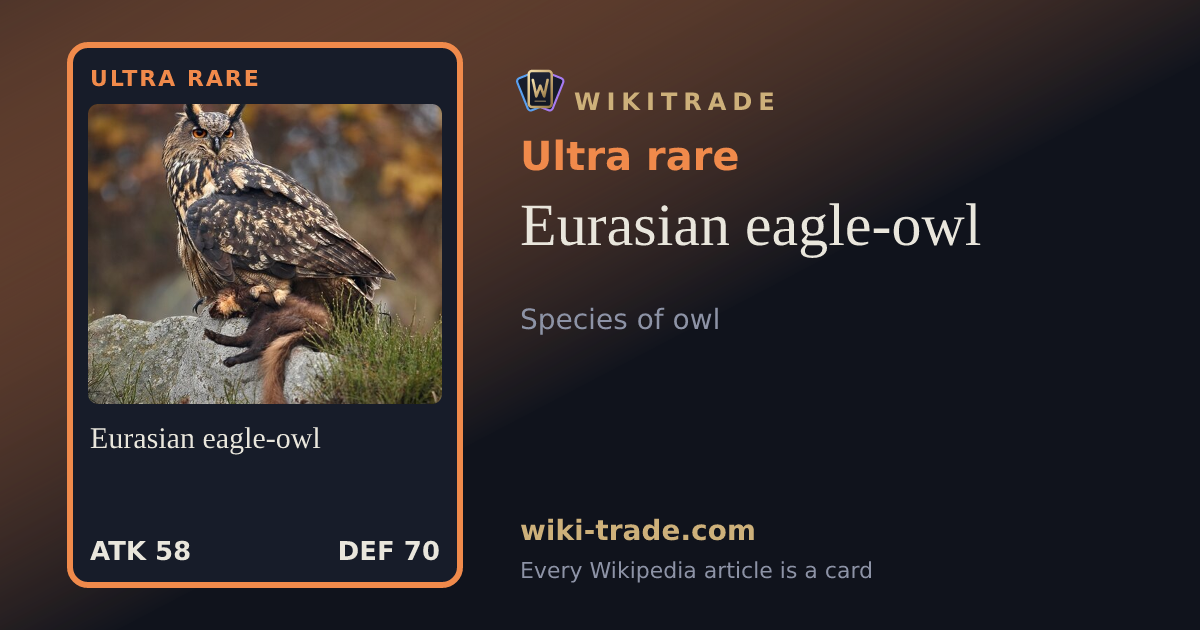 Eurasian eagle-owl — Ultra rare card