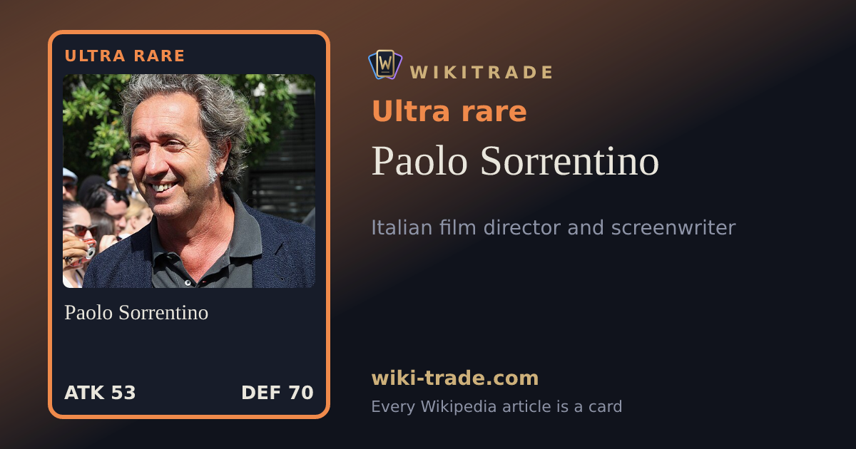 Paolo Sorrentino — Ultra rare card
