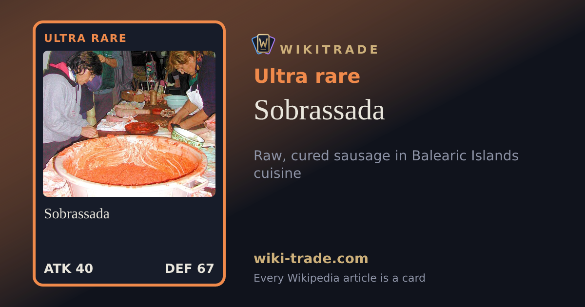 Sobrassada — Ultra rare card