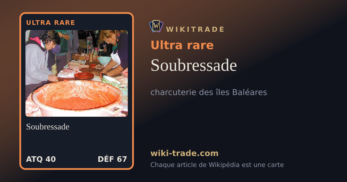Soubressade — carte Ultra rare