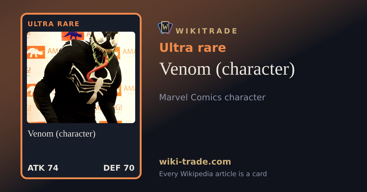 Venom (character) — Ultra rare card