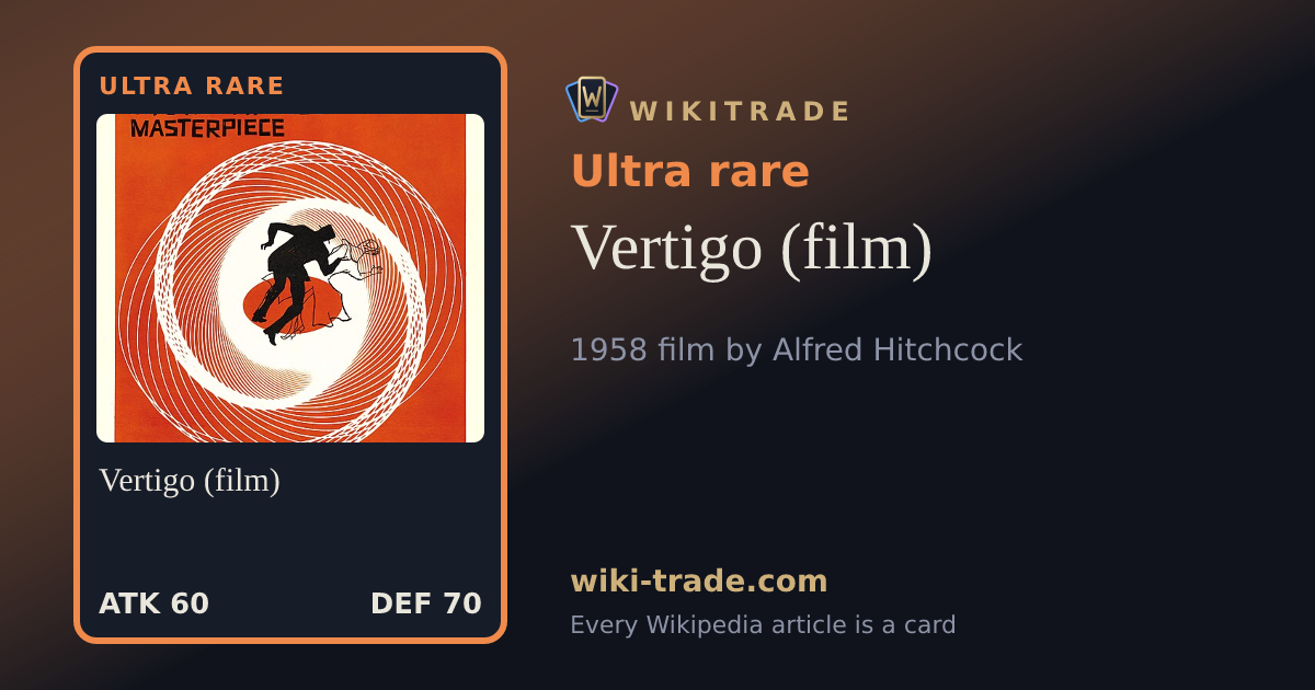 Vertigo (film) — Ultra rare card
