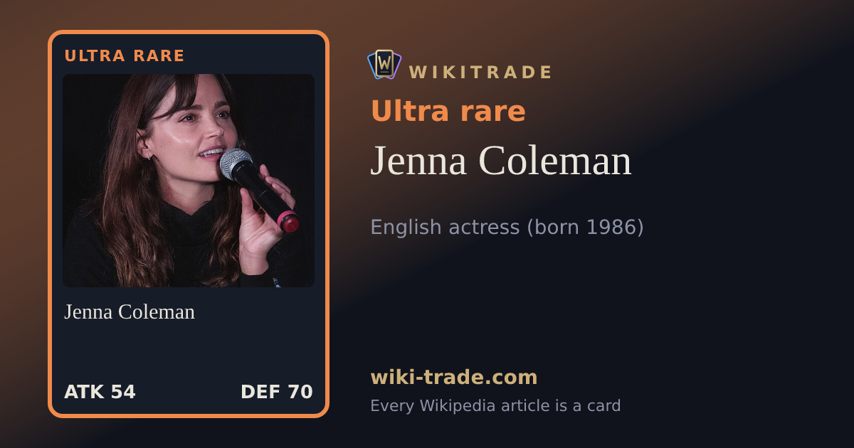Jenna Coleman — Ultra rare card