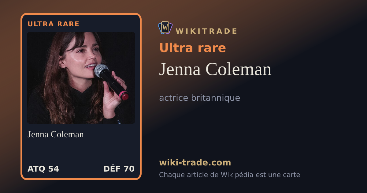 Jenna Coleman — carte Ultra rare